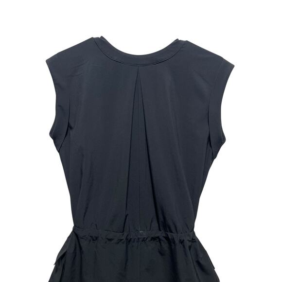 Athleta Black Utility Romper Size 2 Women’s Sleeveless V-Neck Pockets - Picture 9 of 16